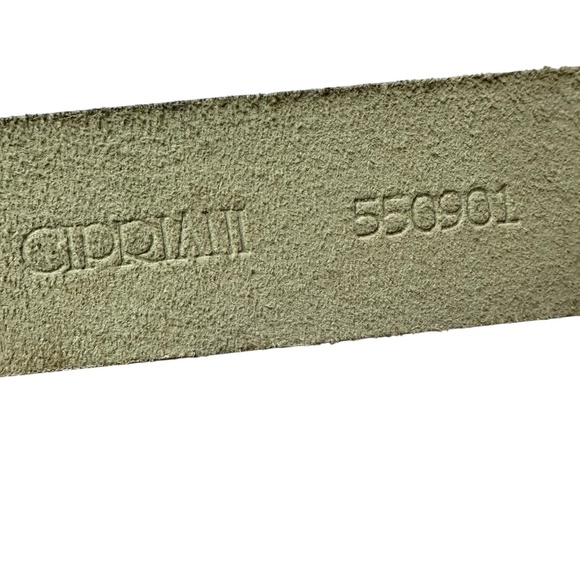 Genuine CIPRIANI White Leather Belt Unisex Medium 30 main image 9